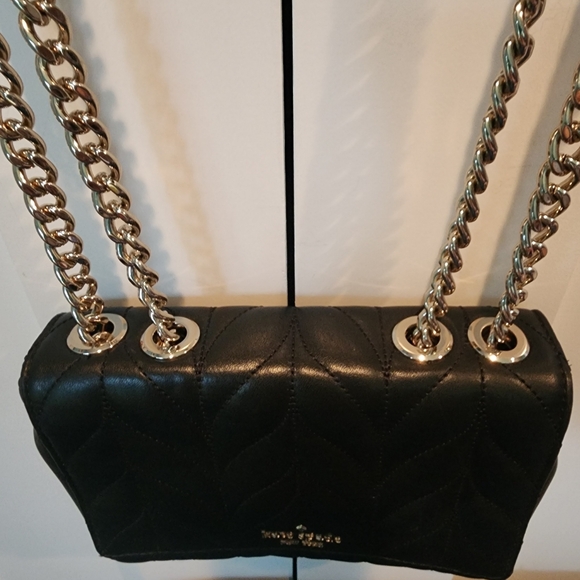 Kate Spade NWOT Quilted Black purse - Picture 4 of 7